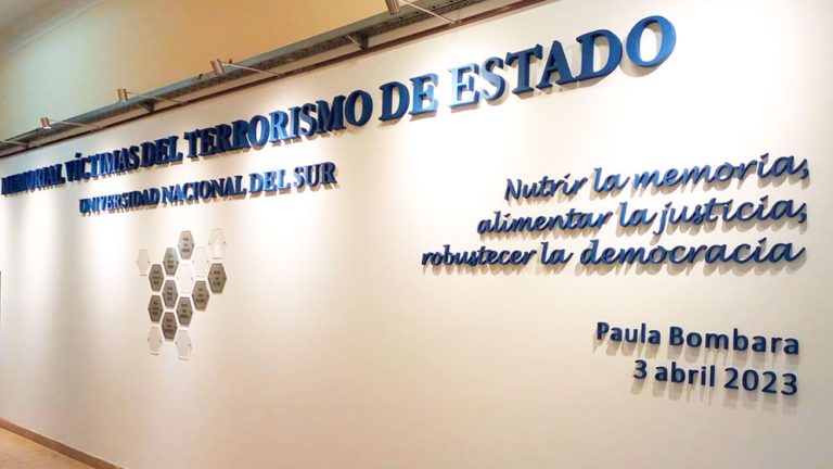Reparación histórica a integrantes de la comunidad científico académica de Bahía Blanca víctimas del terrorismo de Estado.