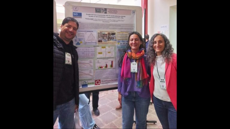 Marcos Grunhut (SODA INQUISUR), Analia Guerrero (Peñenewen), Verónica Lassalle (NanoHiAp- INQUISUR)